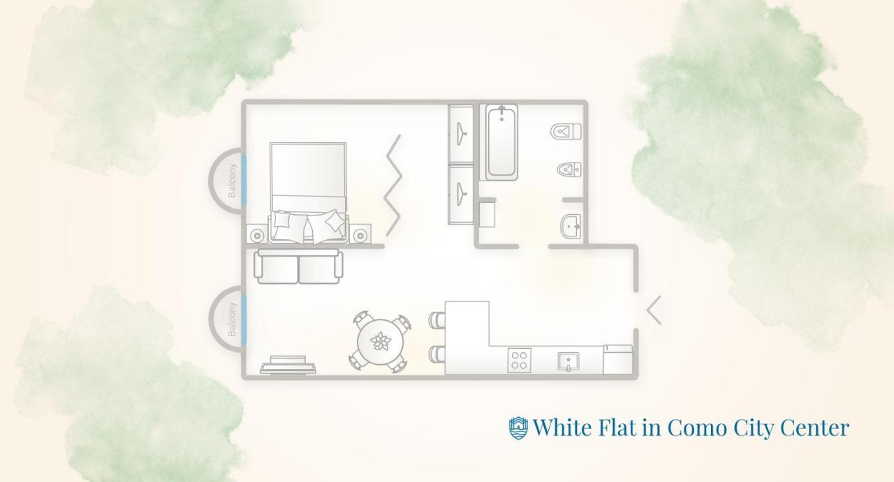 White Flat In Como City Center By Rent All Côme Esterno foto